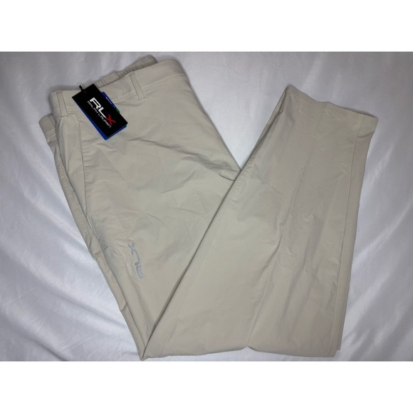 RLX Ralph Lauren Men's Nylon Golf Pants 40x30 Performance Wicking Khaki NWT $138